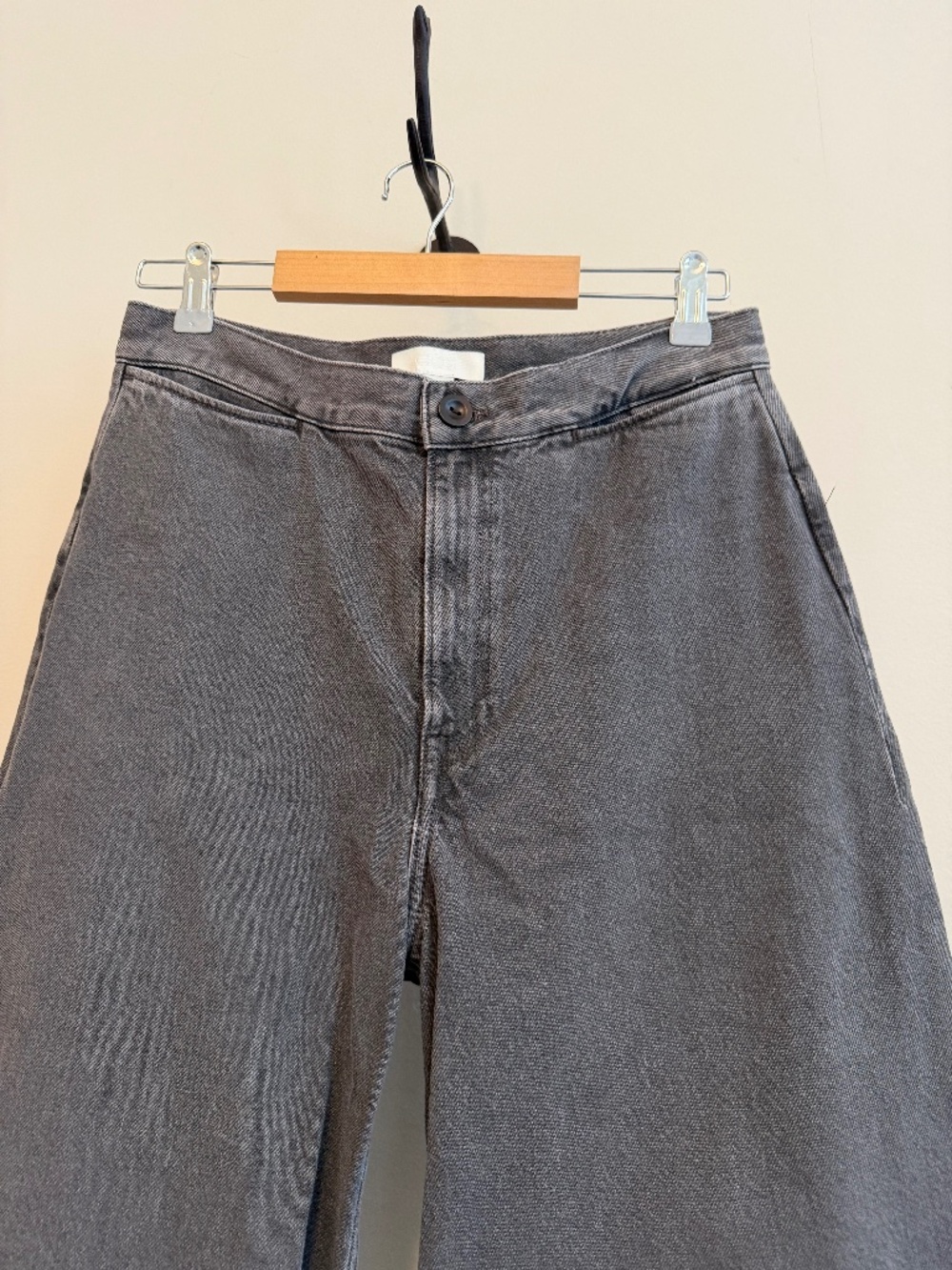 NWOT COS Cropped Wide Leg Denim Pants Brown Size 10 - Picture 10 of 13